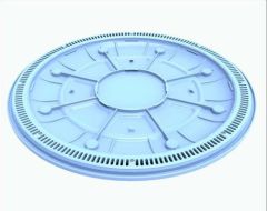 360 PEBBLE TOP DRAIN - LIGHT BLUE - 360-09