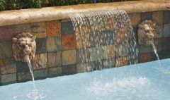 3 FT ARC RAIN WATERFALL 6" LIP BTM FEED - 581203ARWBF