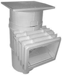 H/W SKIMMER W/ SQUARE LID 2" - SP1082